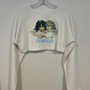 Fiorucci's Angels Crop Sweatshirt